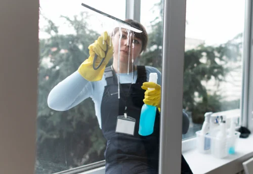 Nettoyage de vitres intérieures et extérieures aux Essards